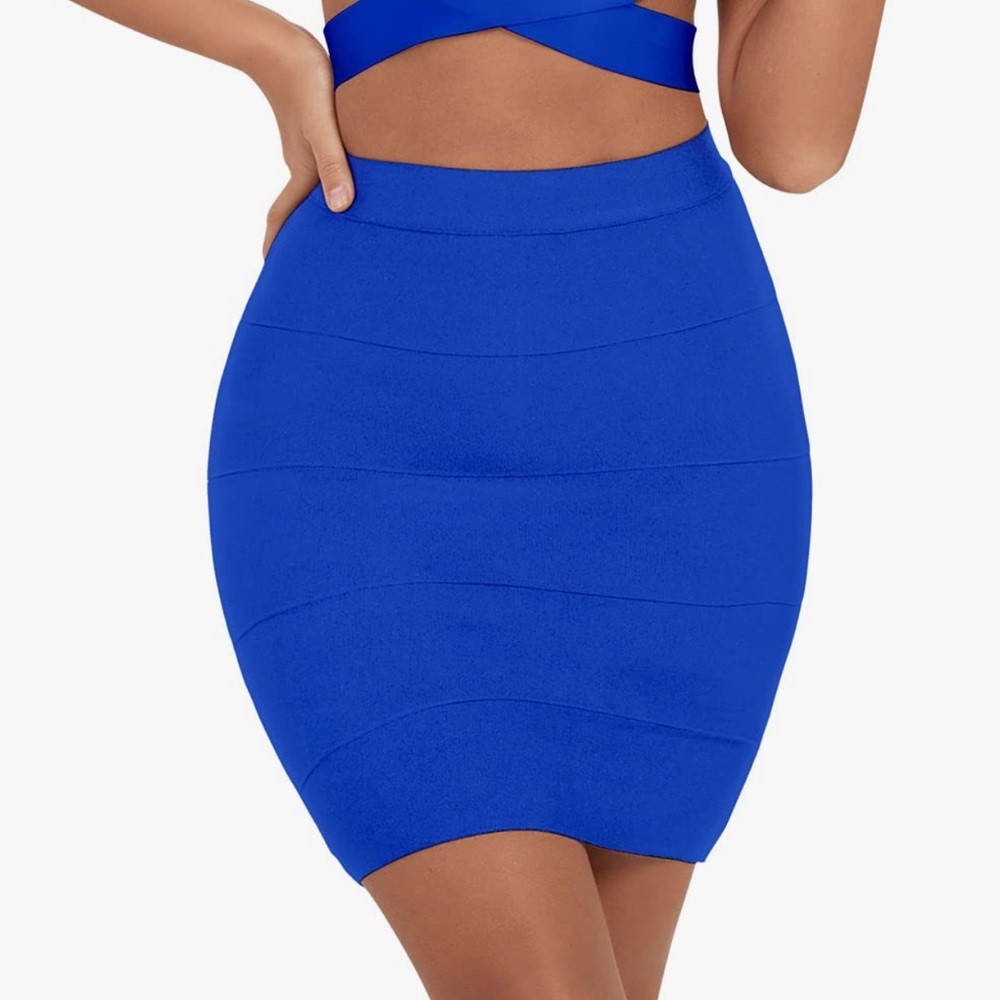 Blue Bandage Skirt